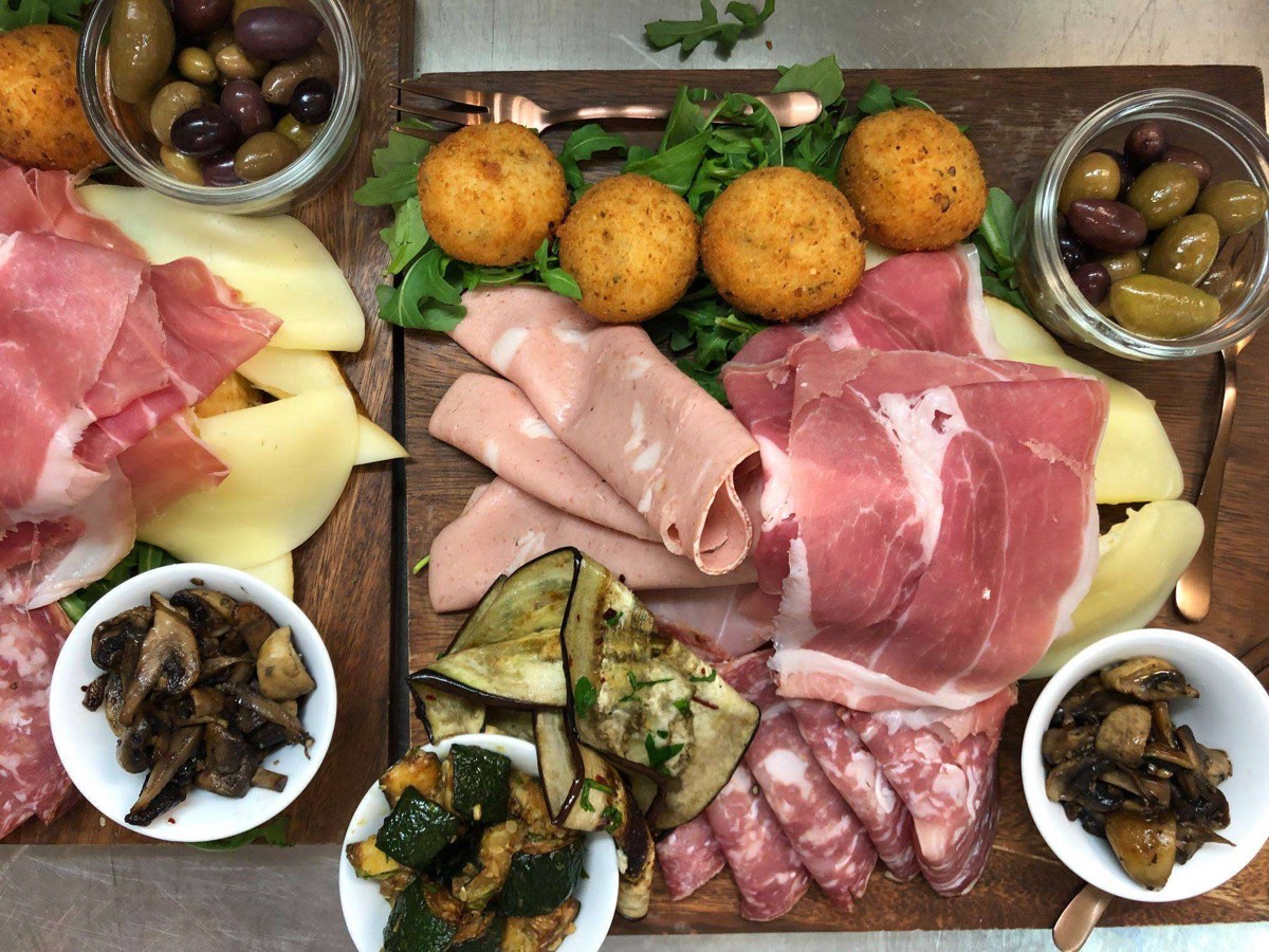 Italian antipasto board